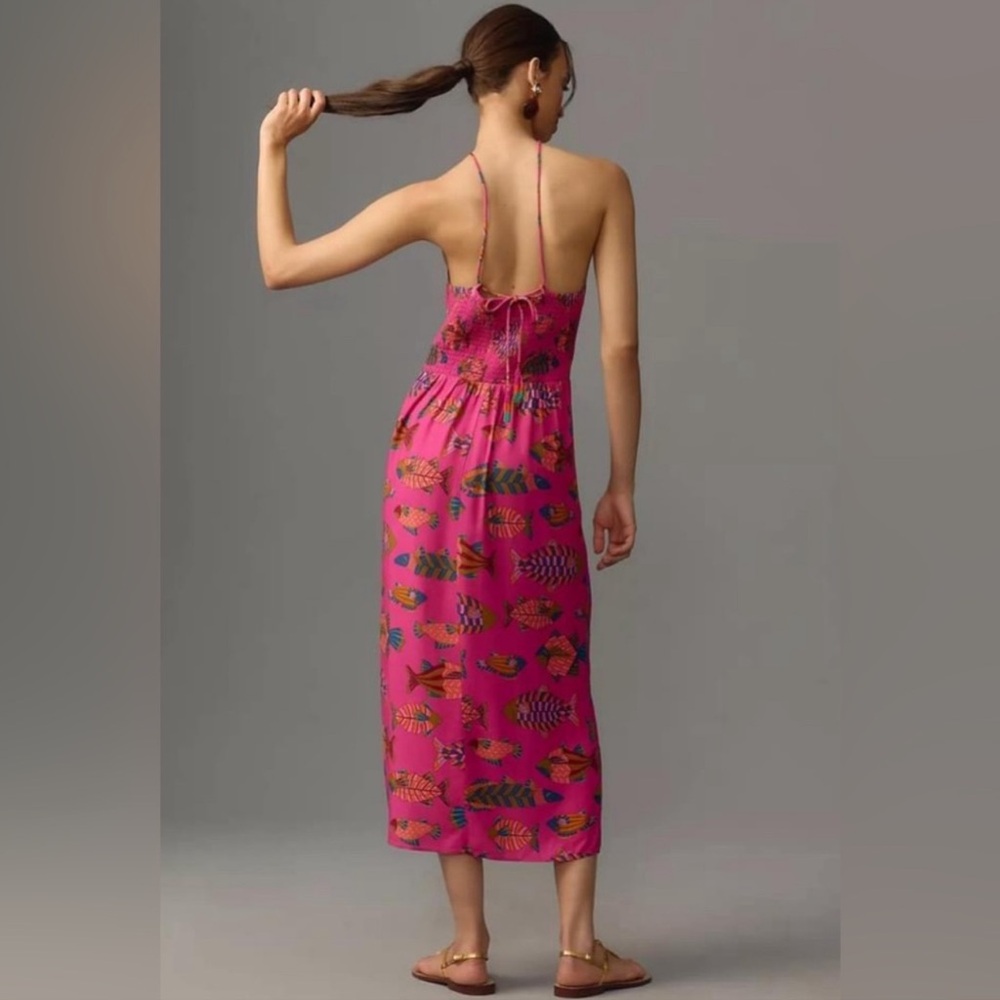 Farm Rio Halter Slim Midi Dress - Picture 3 of 9